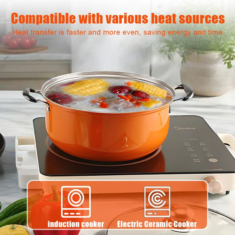 Stainless Steel Cookware Set for Effortless Cooking and Gifting