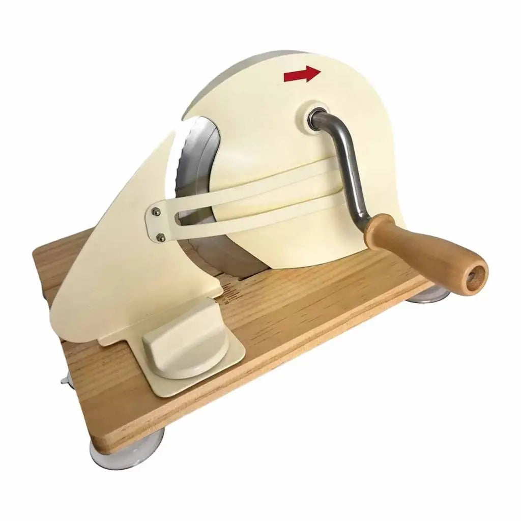 Choice Manual Bread Slicer Cast Iron Body Beech Wood Base
