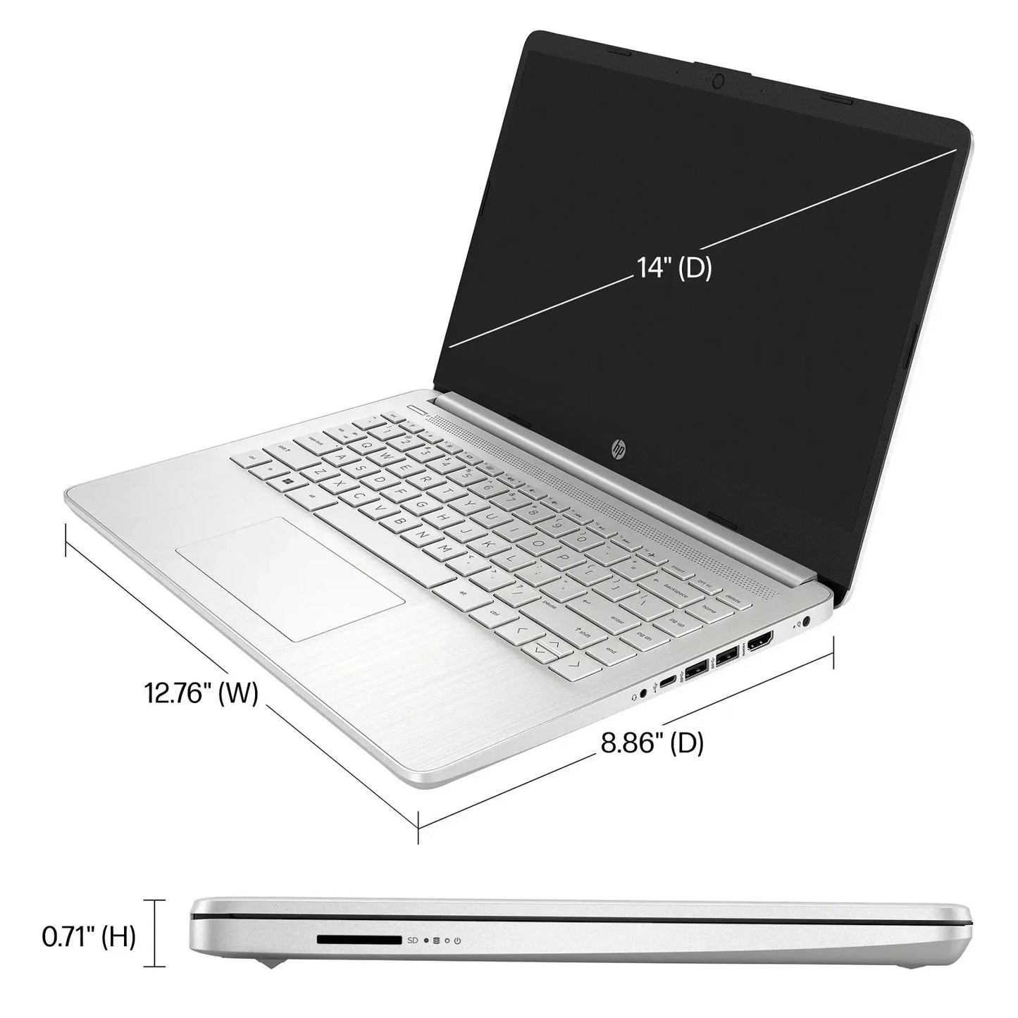HP Business Laptop with Intel Celeron and 16GB RAM
