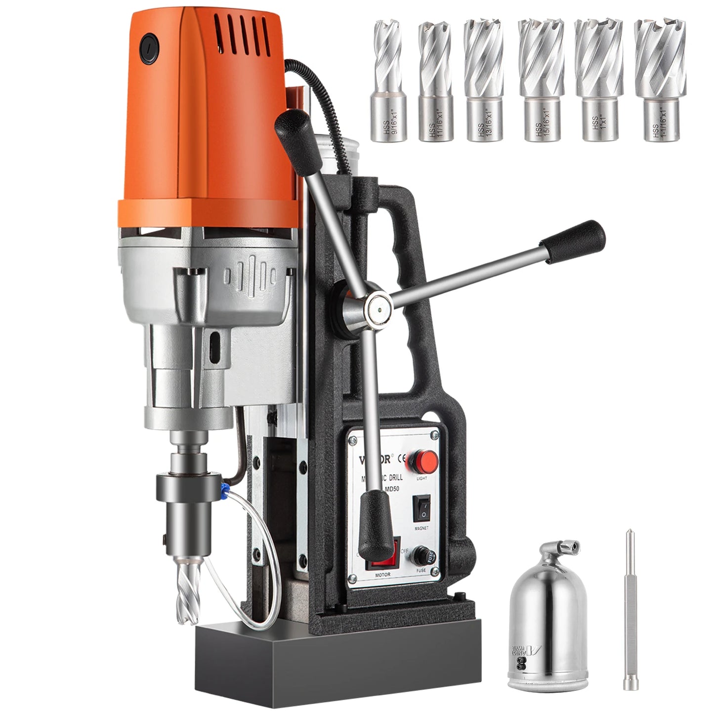 SucceBuy Magnetic Drill Press Kit 1680W Electric Drilling