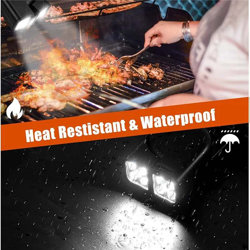 Double Head Heat Resistant LED Grill Lights for Night Fishing