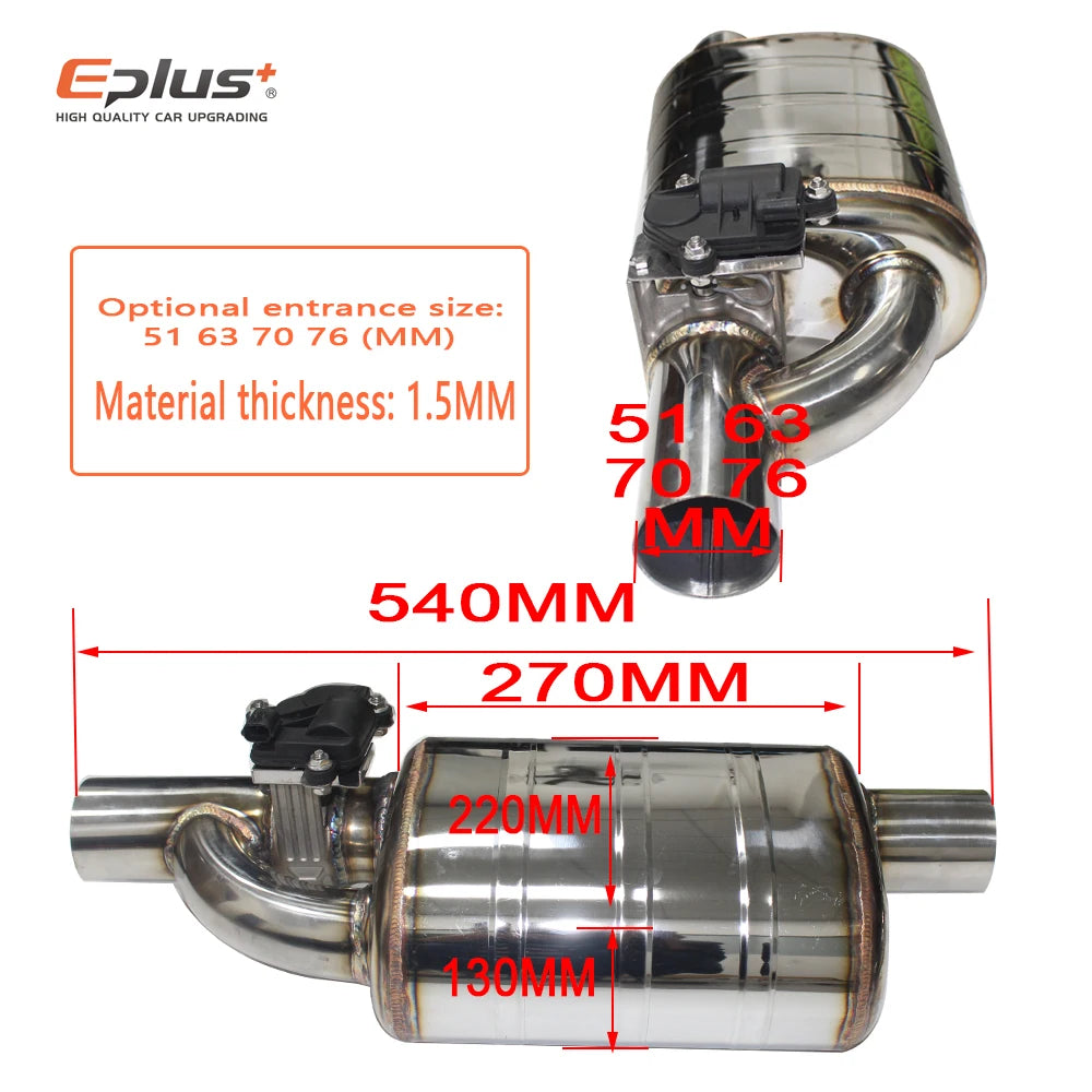 Eplus+ Car Exhaust System Electric Valve Control Silencer
