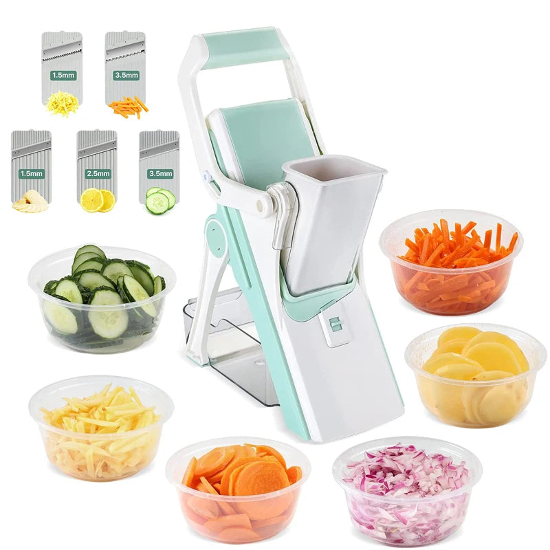 Adjustable Stainless Steel Mandoline Slicer for Easy Vegetable Cutting
