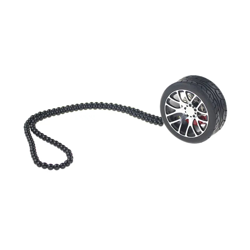 Stylish Wheel Pendant Keychain for Car Interior Decoration