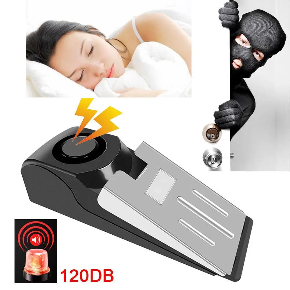 Door Stopper Alarm Siren Wedge For Anti Break In Safety