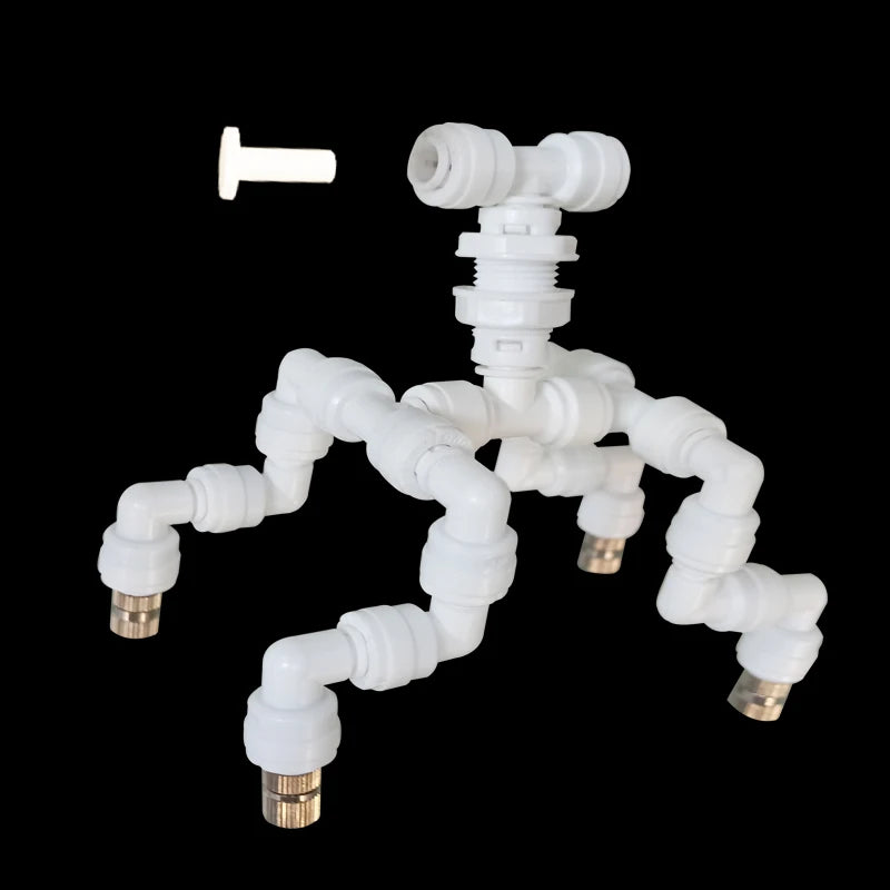Reptile Fogger Silent Pump Misting Spray System Kit Nebulizer for Greenhouse Garden Irrigation and Terrarium Spraying Device