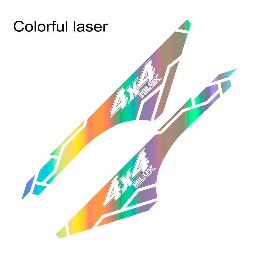 2PCS Vinyl Film Car Stickers for Toyota Hilux Revo Vigo 4x4 Auto Body Decor Accessories