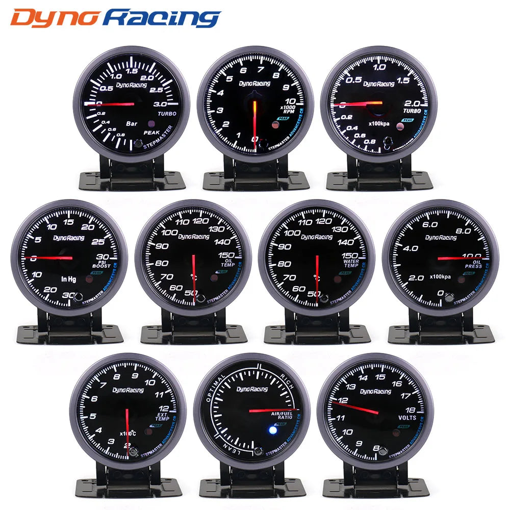 Dynoracing Multi Function Car Gauge for Performance Monitoring and Vehicle Management