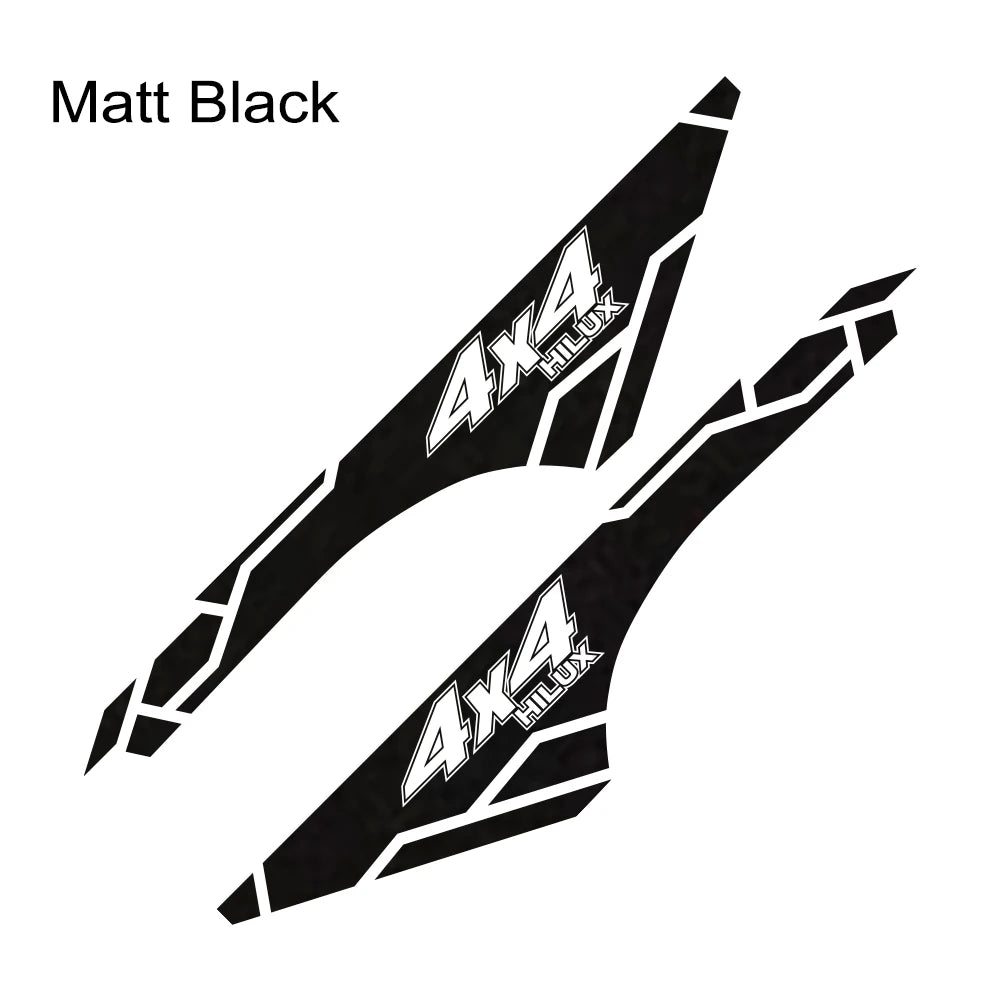 2PCS Vinyl Film Car Stickers for Toyota Hilux Revo Vigo 4x4 Auto Body Decor Accessories