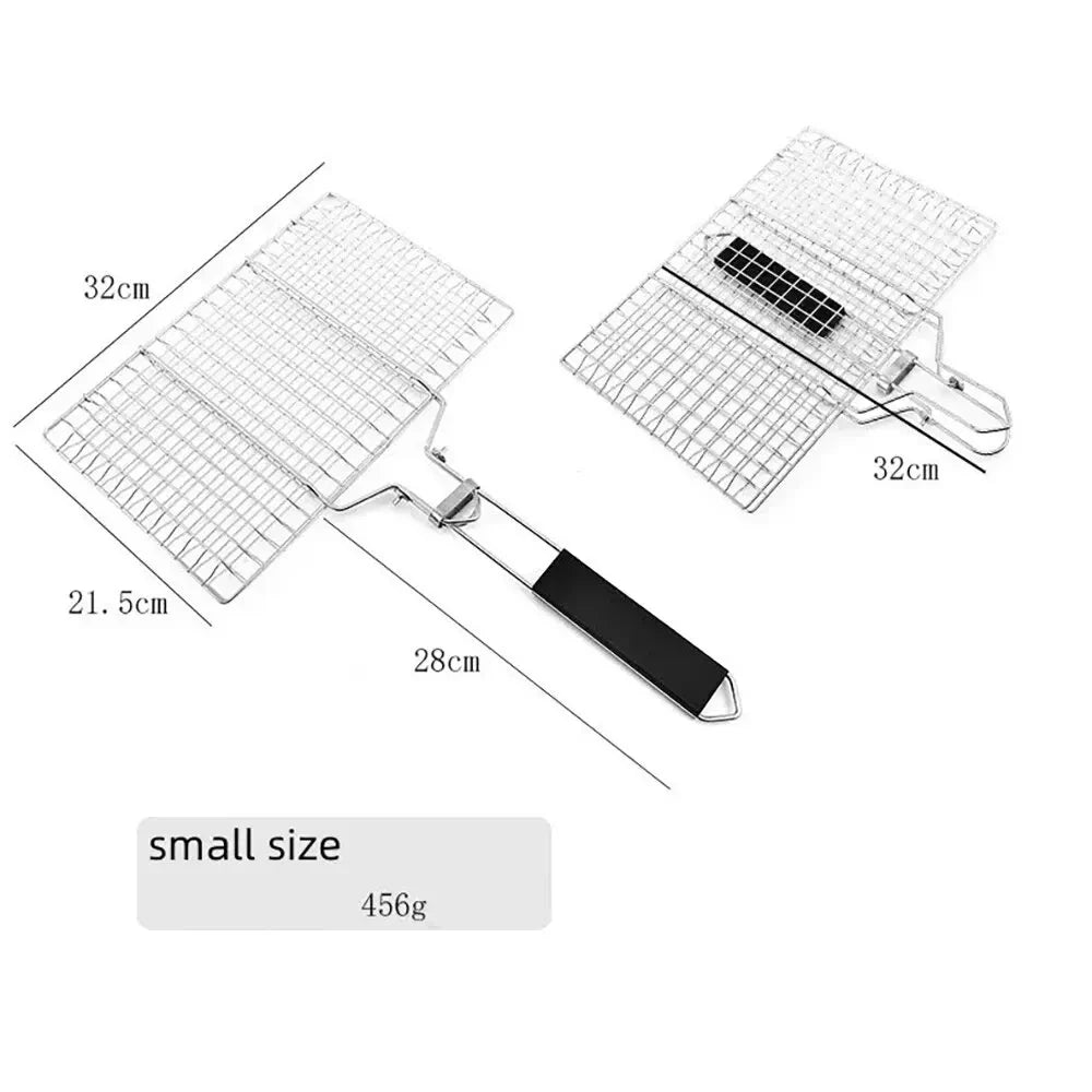 Stainless Steel Non Stick Grilling Basket for BBQ and Vegetables