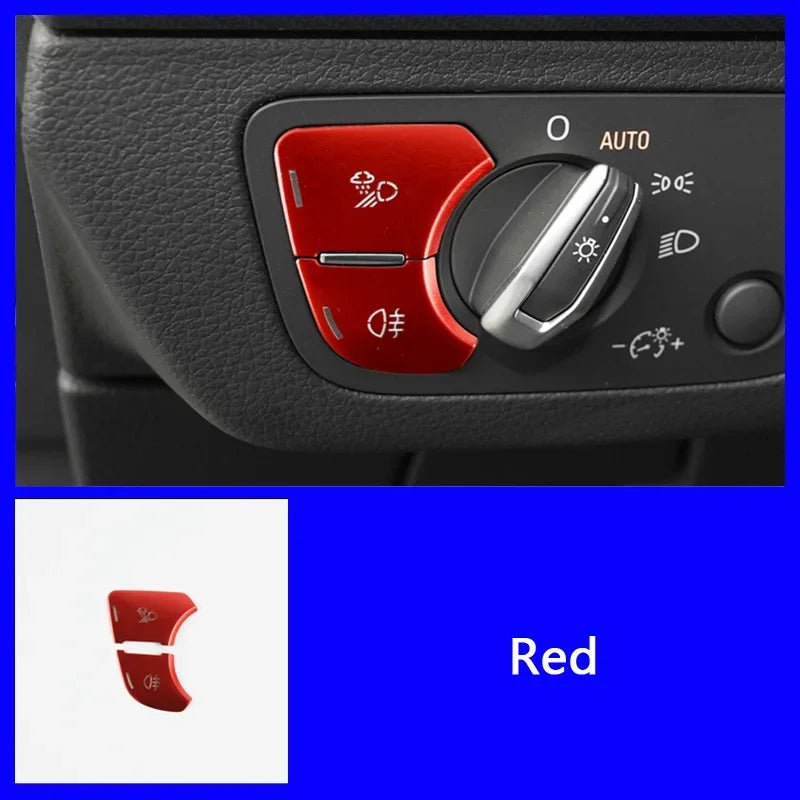 Audi A4 Q5 Console Multimedia Button Covers Decoration Stickers