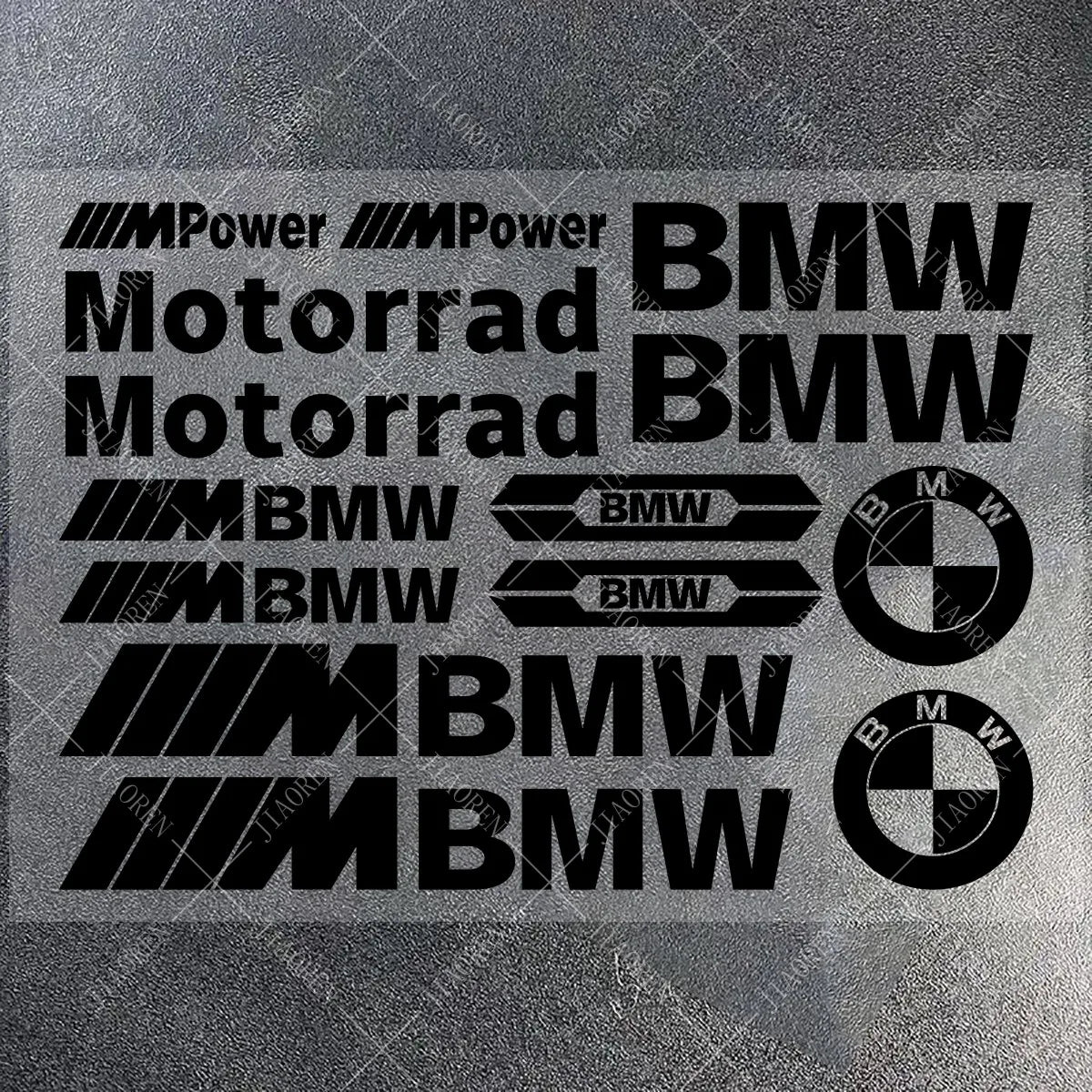 BMW Vinyl Sticker Logo Motorcycle Tank Decal Kit S1000RR