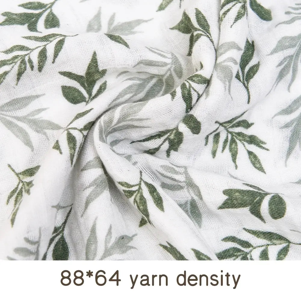 Soft Cotton Muslin Swaddle Baby Bath Towel Wrap