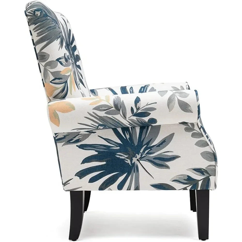 Cover Modern Upholstered Living Room Chair With Wooden Legs