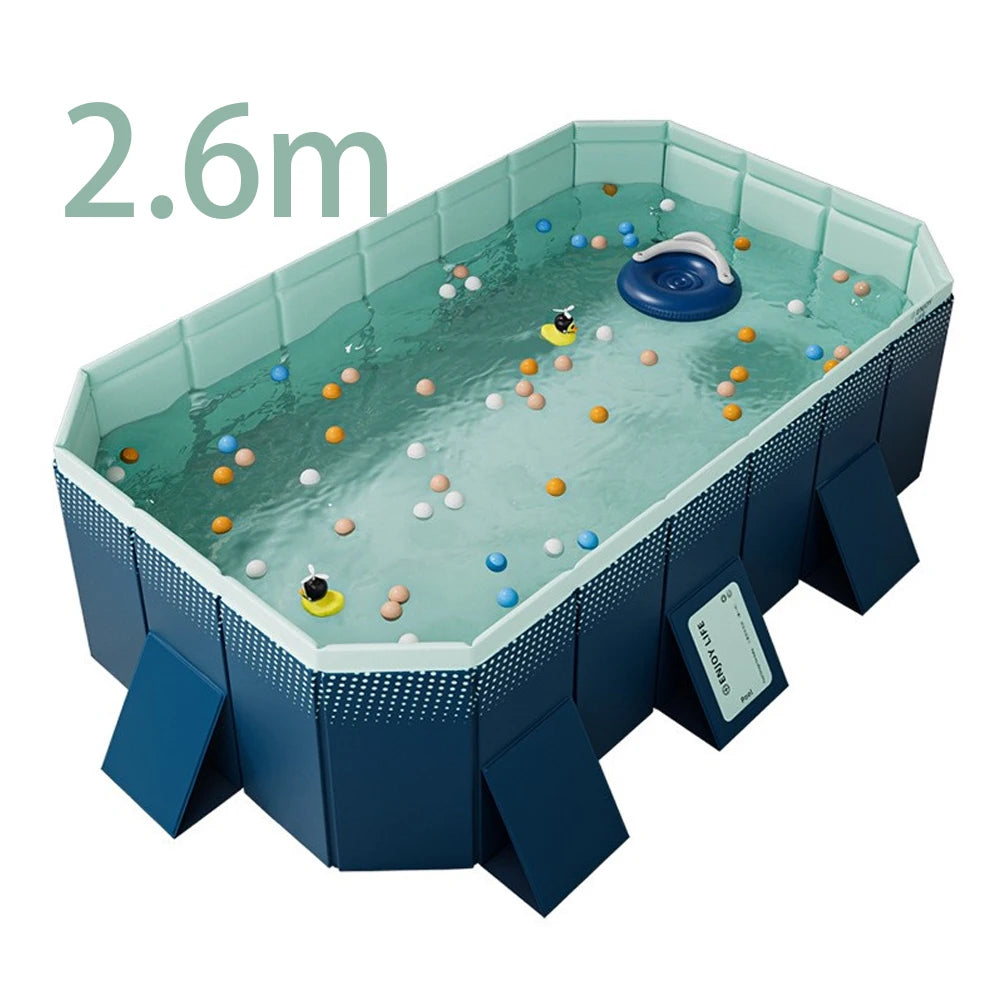 Family Pool Foldable Outdoor Swimming Pool for Summer Fun