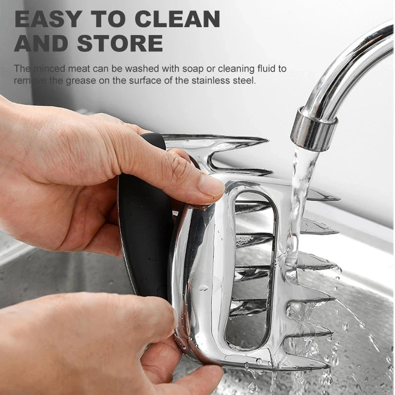 YOMEEI Stainless Steel Bear Claw Meat Shredder Tool Set