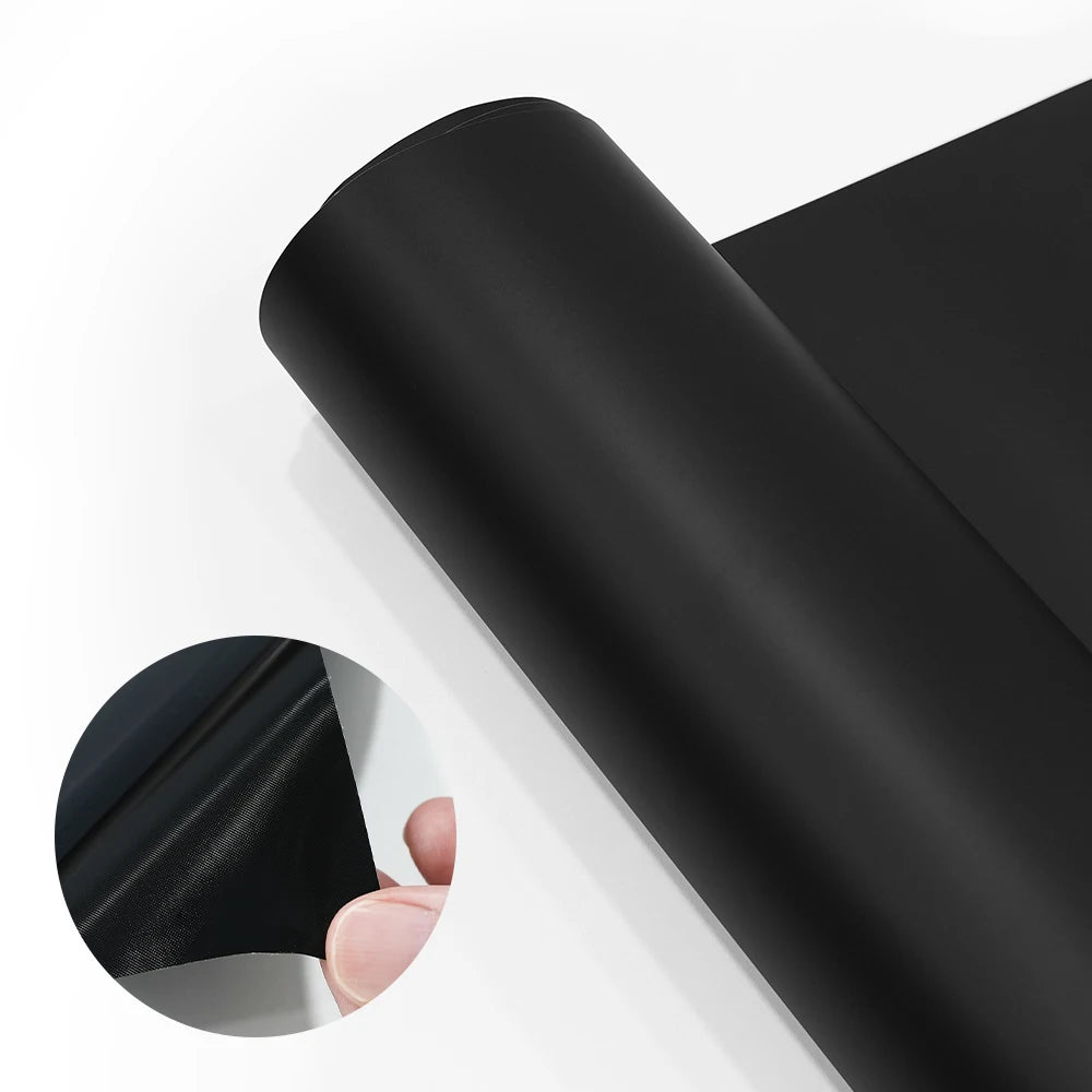 Vinyl Wrap Matte Black Car Film Decal Roll with Bubble Free Air Release Technology Self Adhesive DIY Decor Accessories