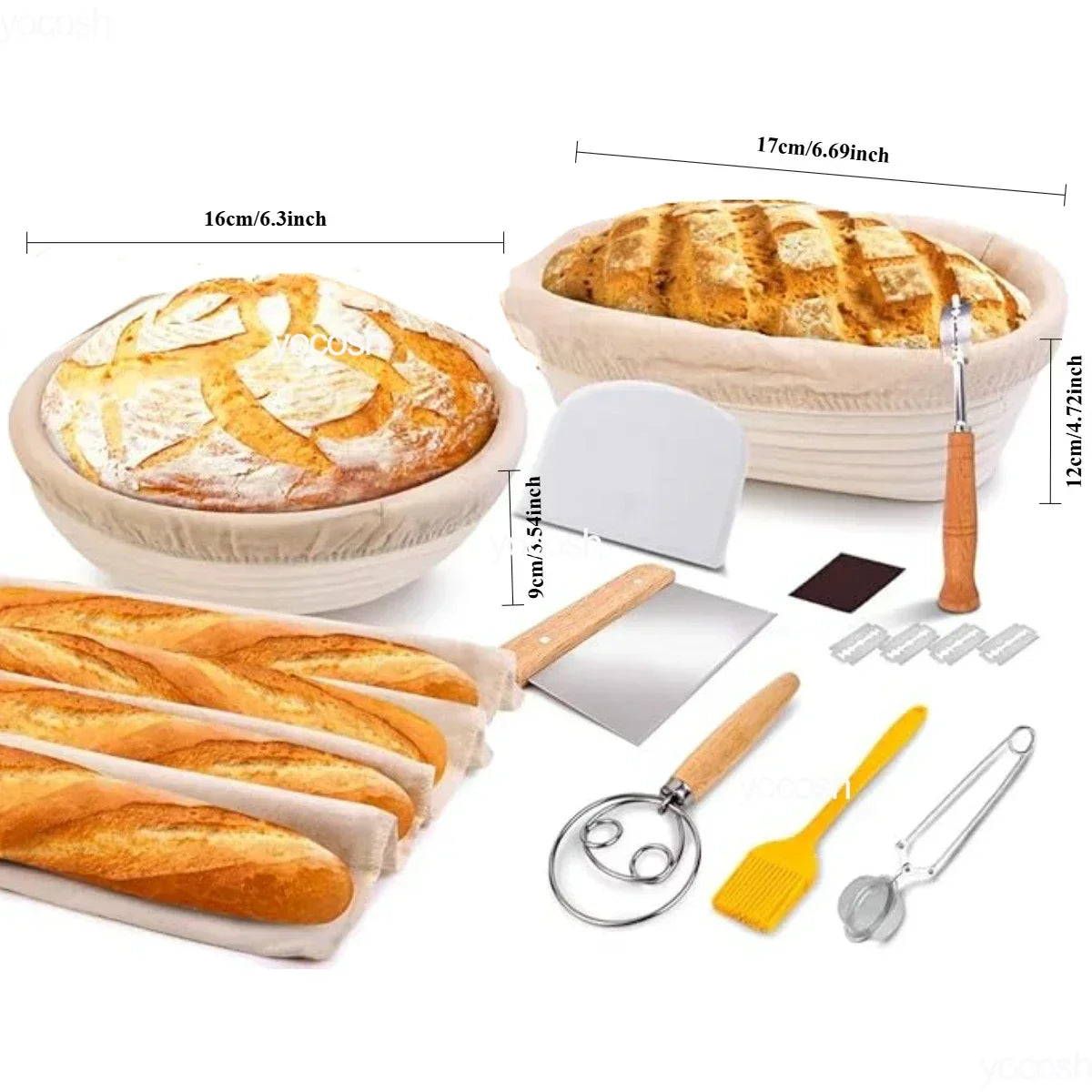 Professional Baking Kit with Sourdough Starter Jar and Tools