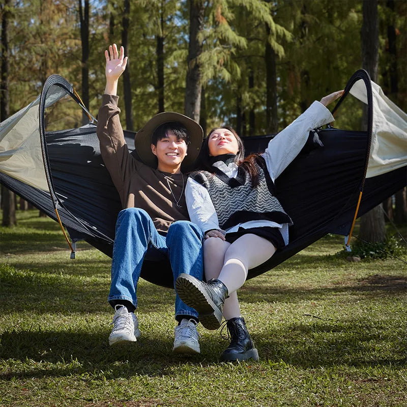 Traveler Two Person Hammock With Mosquito Net Sunshade