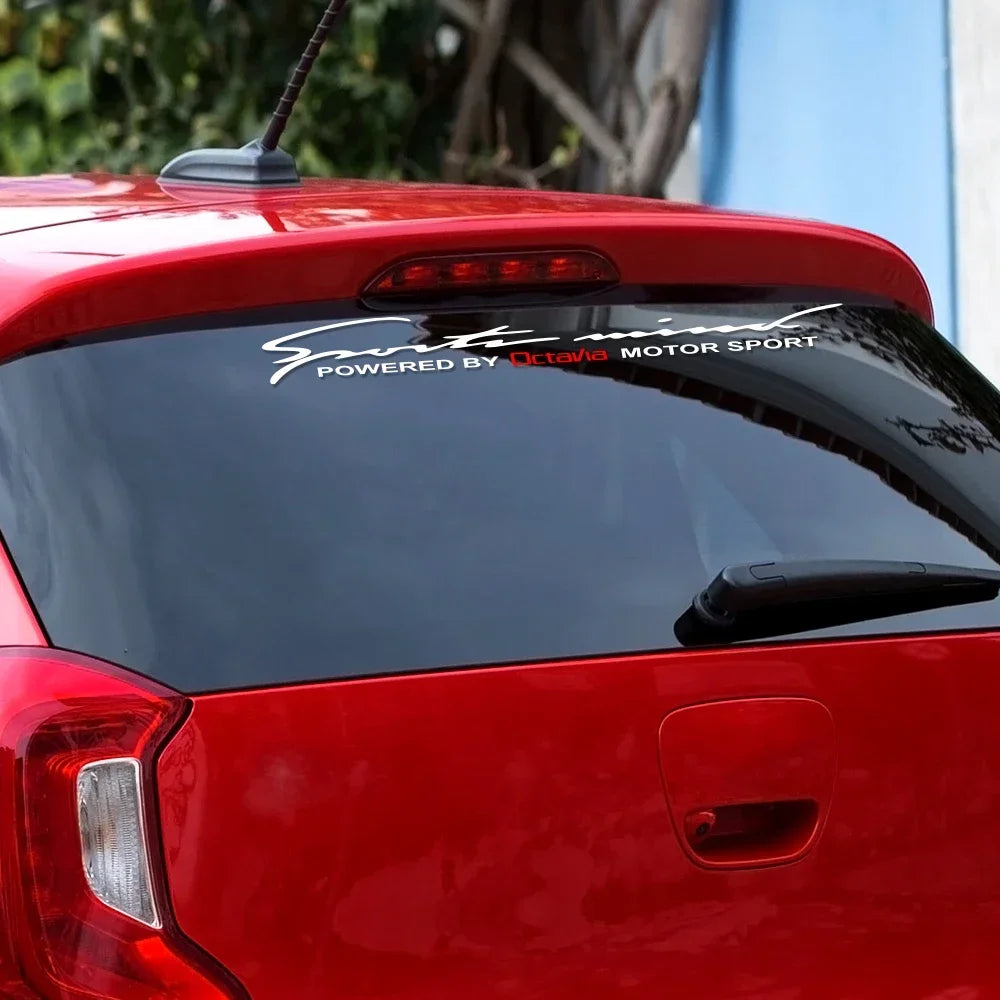 Skoda Octavia Car Stickers Front Rear Windshield Trim Vinyl Decals Reflective PVC Car Accessories