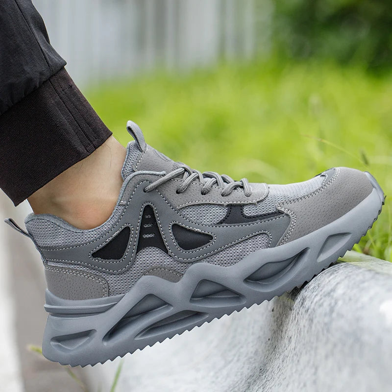 Lightweight Safety Shoes for Men and Women Steel Toe Cap Work Boots Breathable Sneakers Tactical Boots