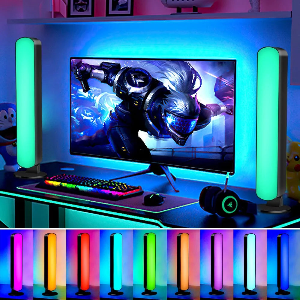 Music Sync LED Night Light Bars for Gaming and Relaxation