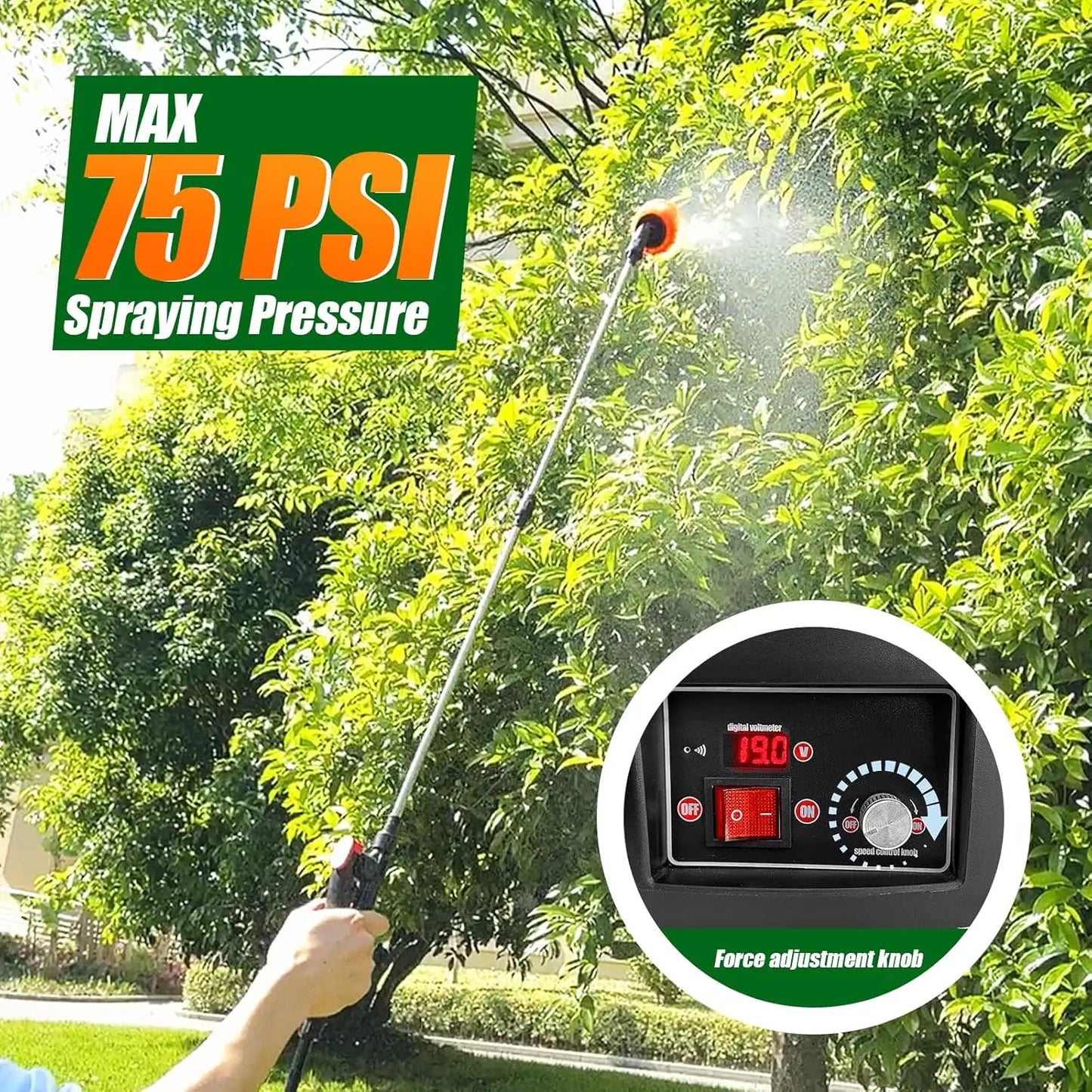 Backpack Sprayer 4 Gallon Battery Powered Garden Sprayer VaxMay Electric Sprayer Compatible with Makita 18V Battery