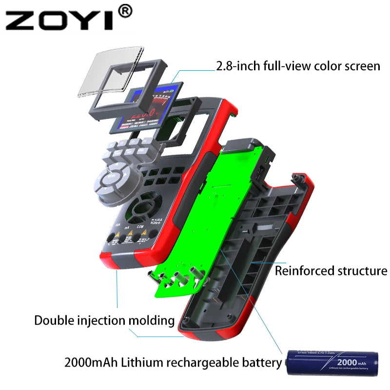 ZOYI ZT-702S 2 In 1 Handheld Digital Oscilloscope Multimeter