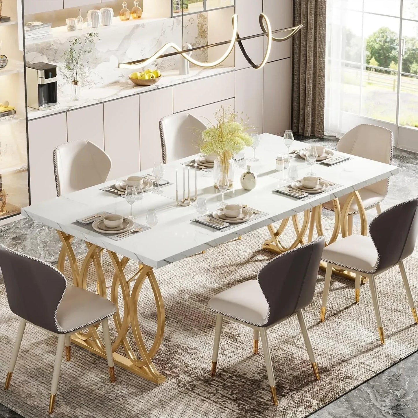 Little Tree Modern Dining Table Kitchen Dining Room