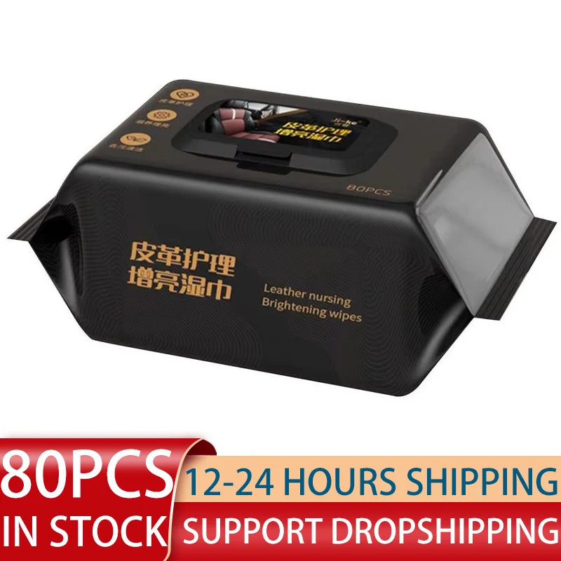 Leather Interior Wipes for Car Cleaning and Maintenance