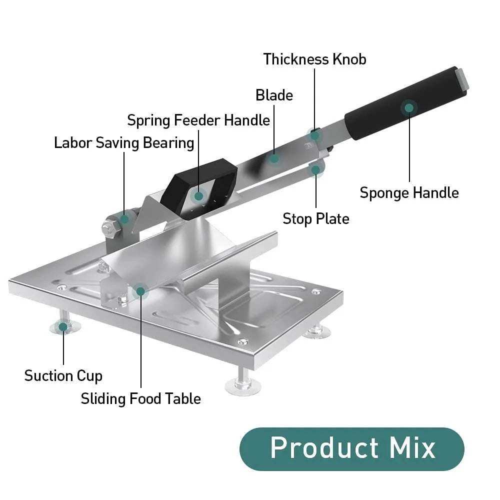 Stainless Steel Manual Meat And Vegetable Slicing Knife