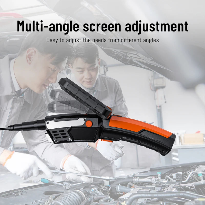 5 Inch Screen Handheld Endoscope Camera 1 To 15 Meter HD 1080P Single Dual Triple Lens 5MP Autofocus Pipe Inspection Borescope Tool Case