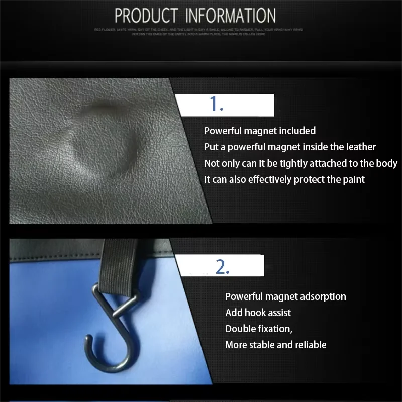 Universal Car Magnetic Fender Cover Mat Leather Protective Pad for Auto Repair and Mechanic Work