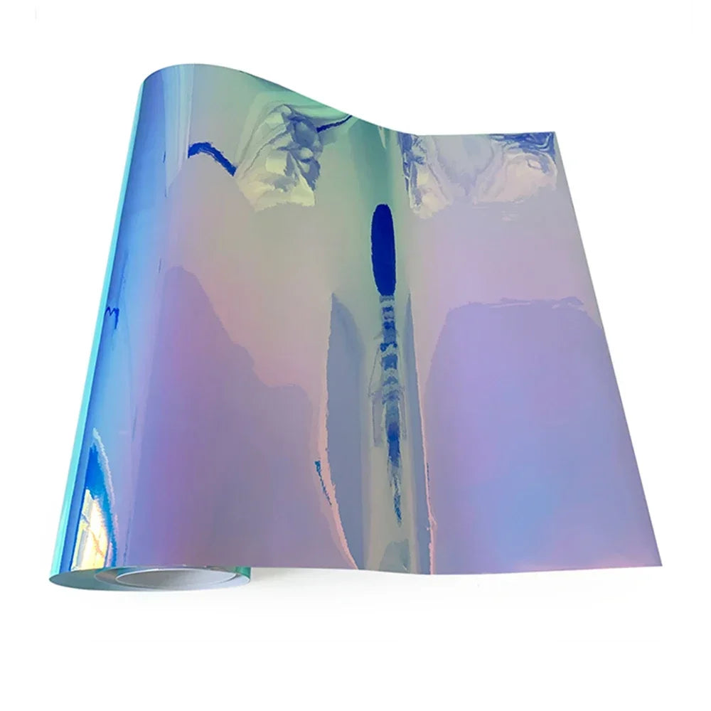 Car Wrap Film Laser Plating Auto Color Change PVC Sticker Chrome Rainbow Vinyl Air Free Bubble Motor Film