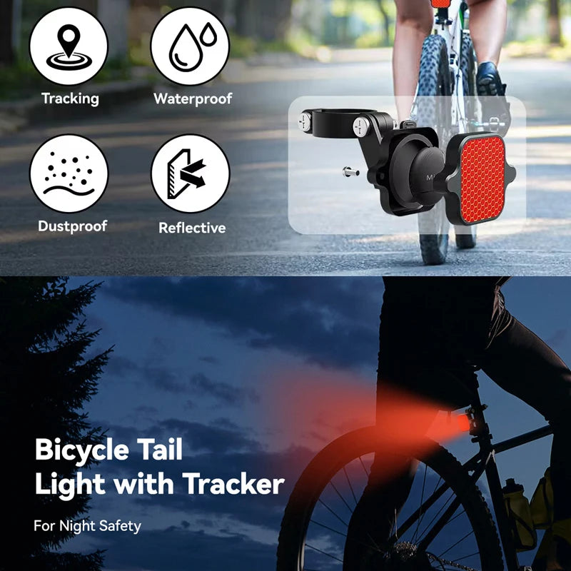 Bicycle Airtag Tracker Reflective Bracket For Anti-Theft Security