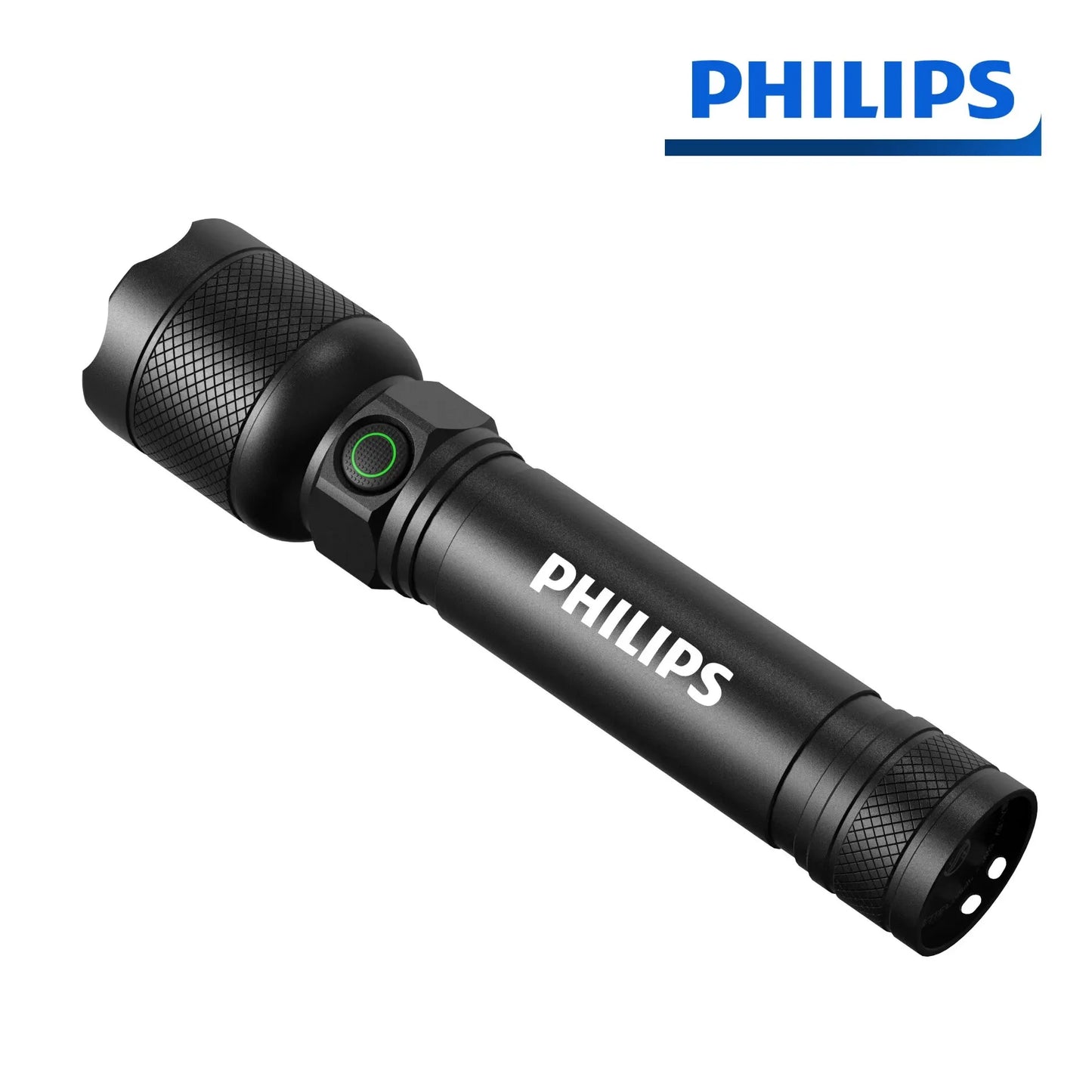 Philips LED Rechargeable Flashlight for Outdoor Adventures and Safety