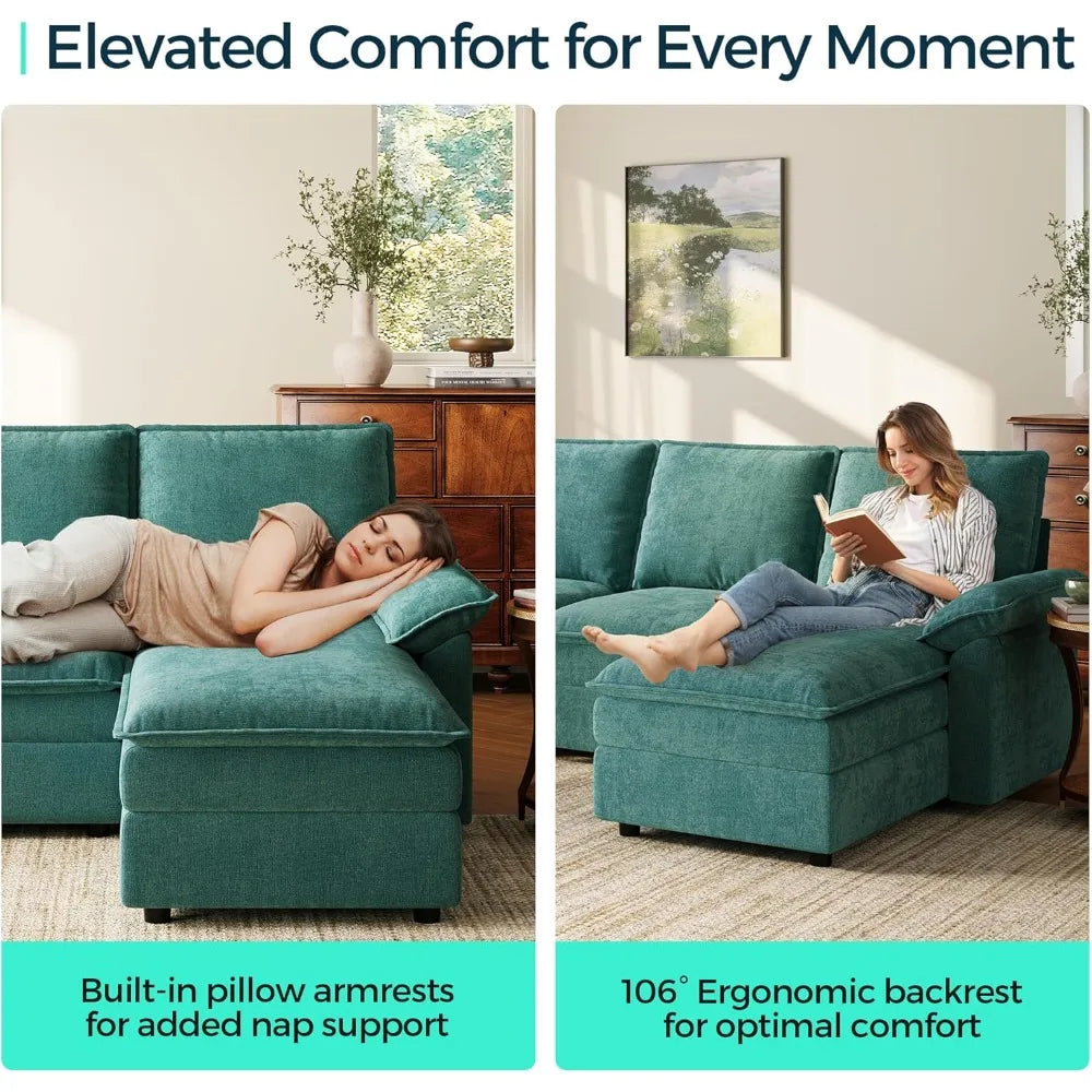 Guangbai Modular L Shaped Sectional Sofa With Chaise