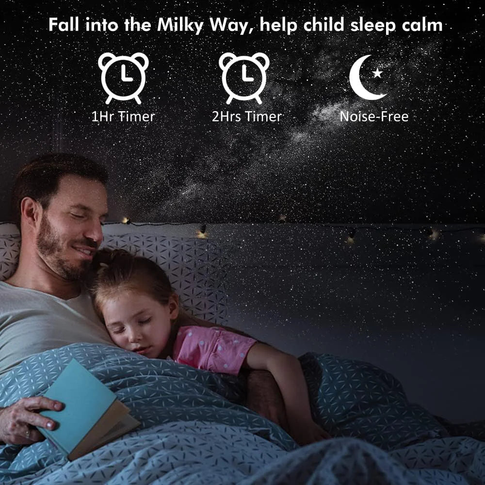 Starry Night Galaxy Projector With 360 Degree Rotation