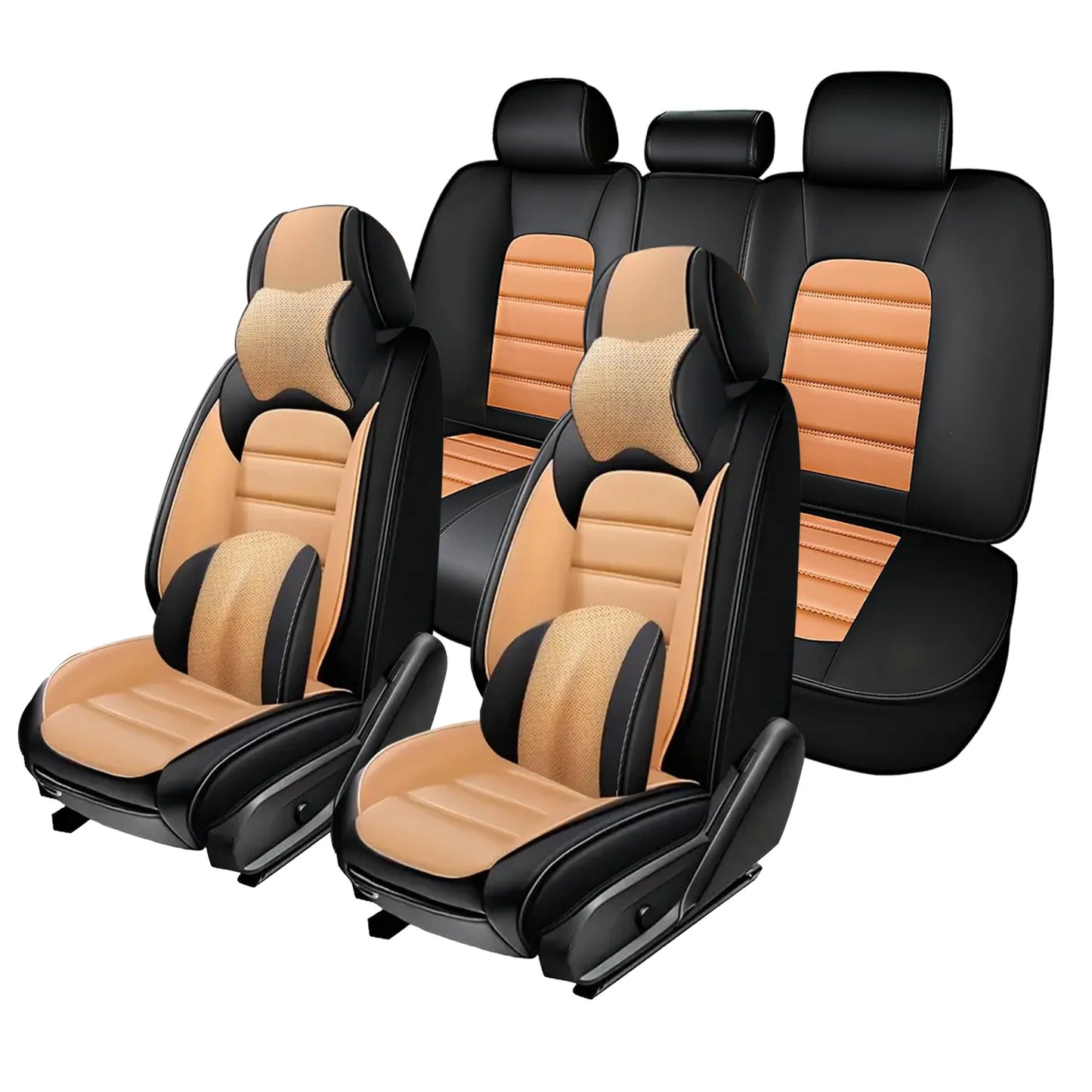 Suitable For Cadillac CTS 2014 2019 Models Car Seat Cover Thickened PU Leather Material 5 Pieces Full Set