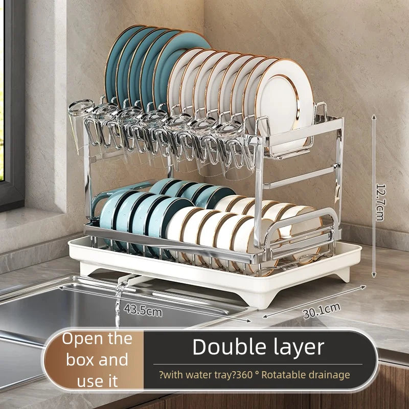 Choice 304 Stainless Steel Kitchen Storage Rack For Bowls