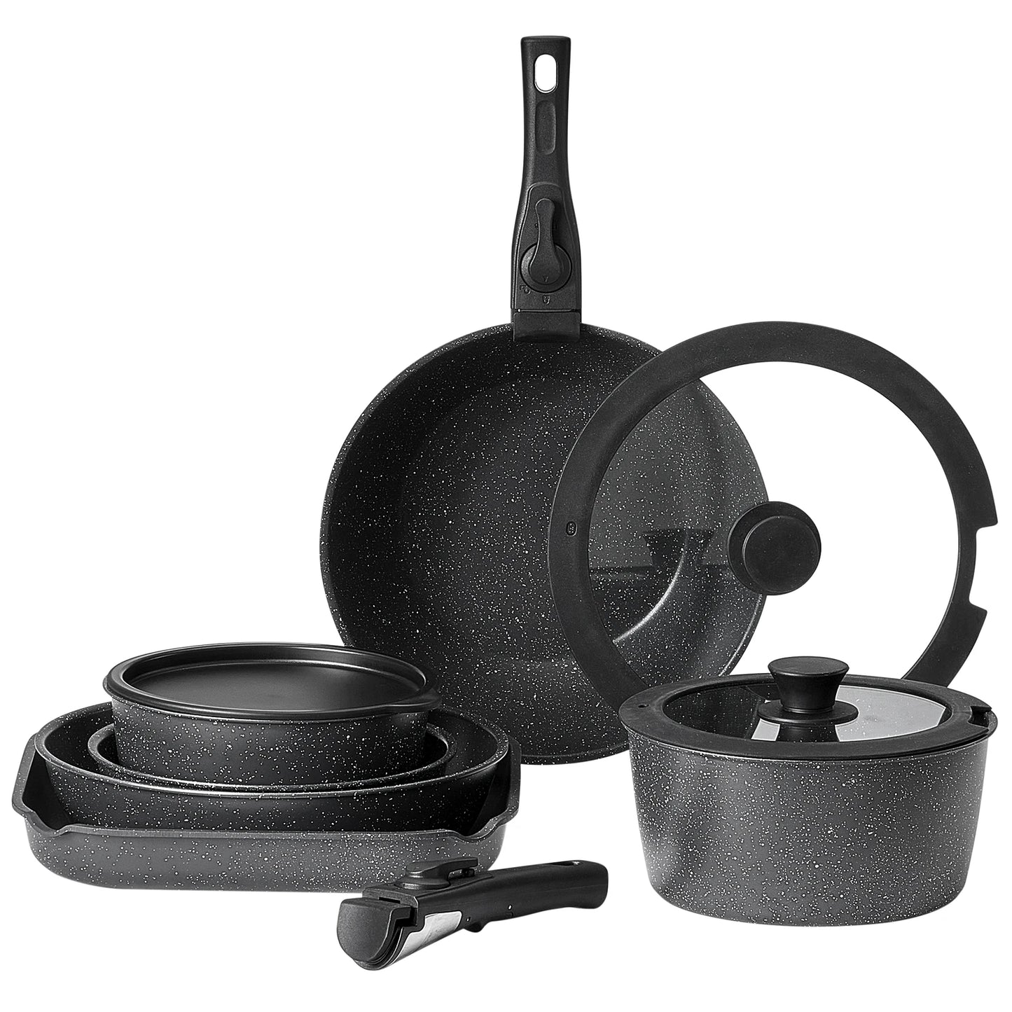 VEVOR 17 Piece Nonstick Cookware Set for Modern Kitchens