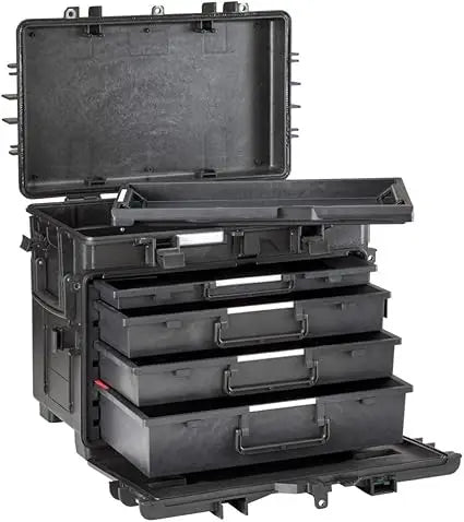 Mobile Tool Chest With Drawers Waterproof Stackable Lockable Impact Resistant