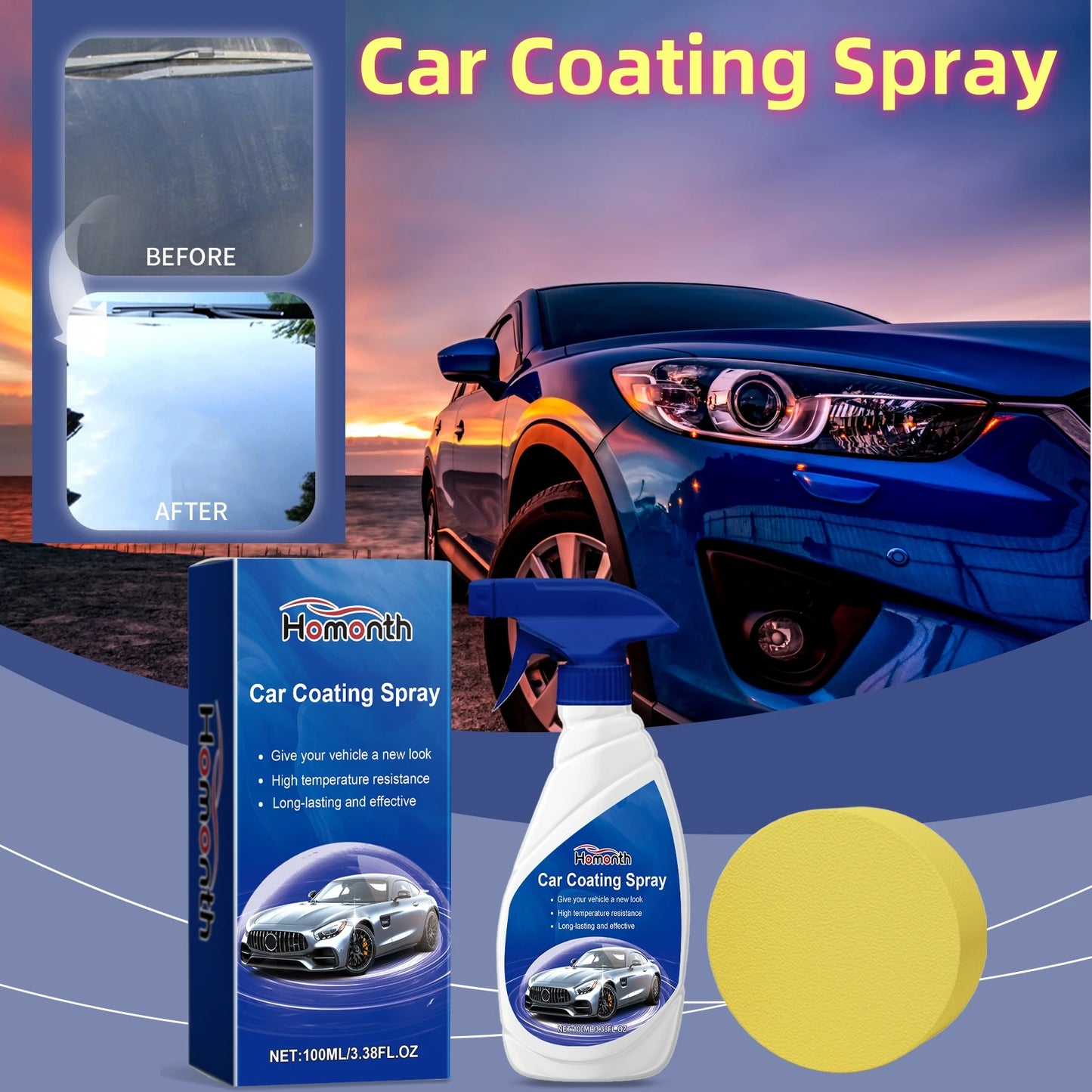 Multi-Purpose Car Wash Kit for Complete Vehicle Care