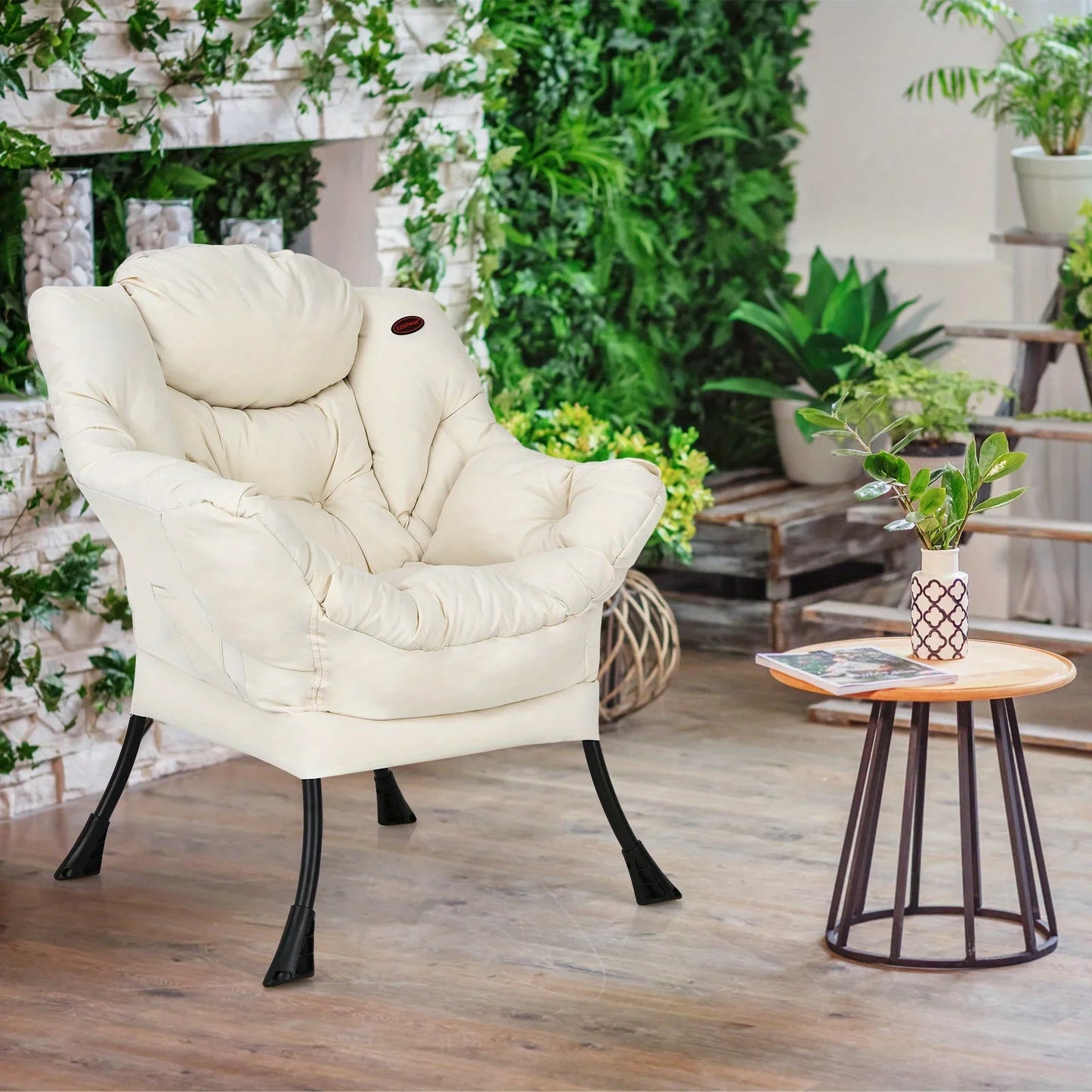 Modern Lazy Chair with Side Pocket for Ultimate Comfort
