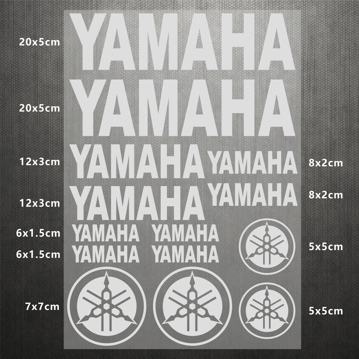 Yamaha Logo Stickers for Motorcycle Tank Helmet Decals