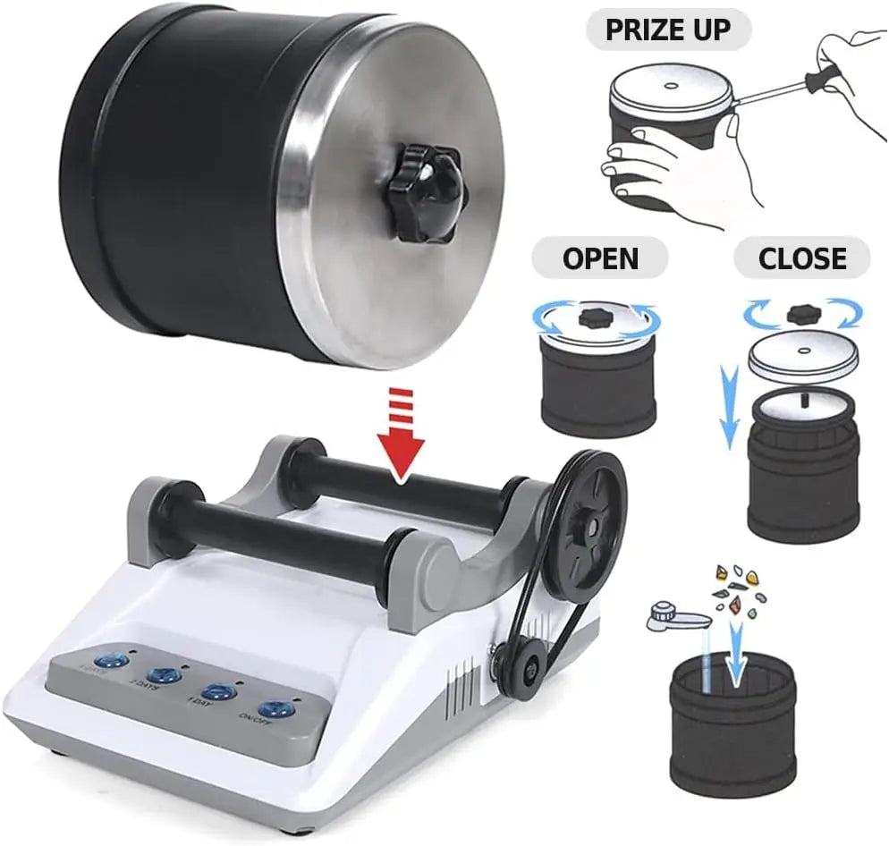 Rock Tumbler Kit for Creative Fun and Polishing Adventure