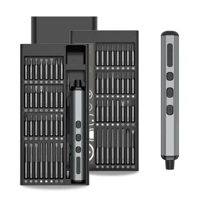 Wireless Rechargeable Screwdriver Set With LED Light Bits