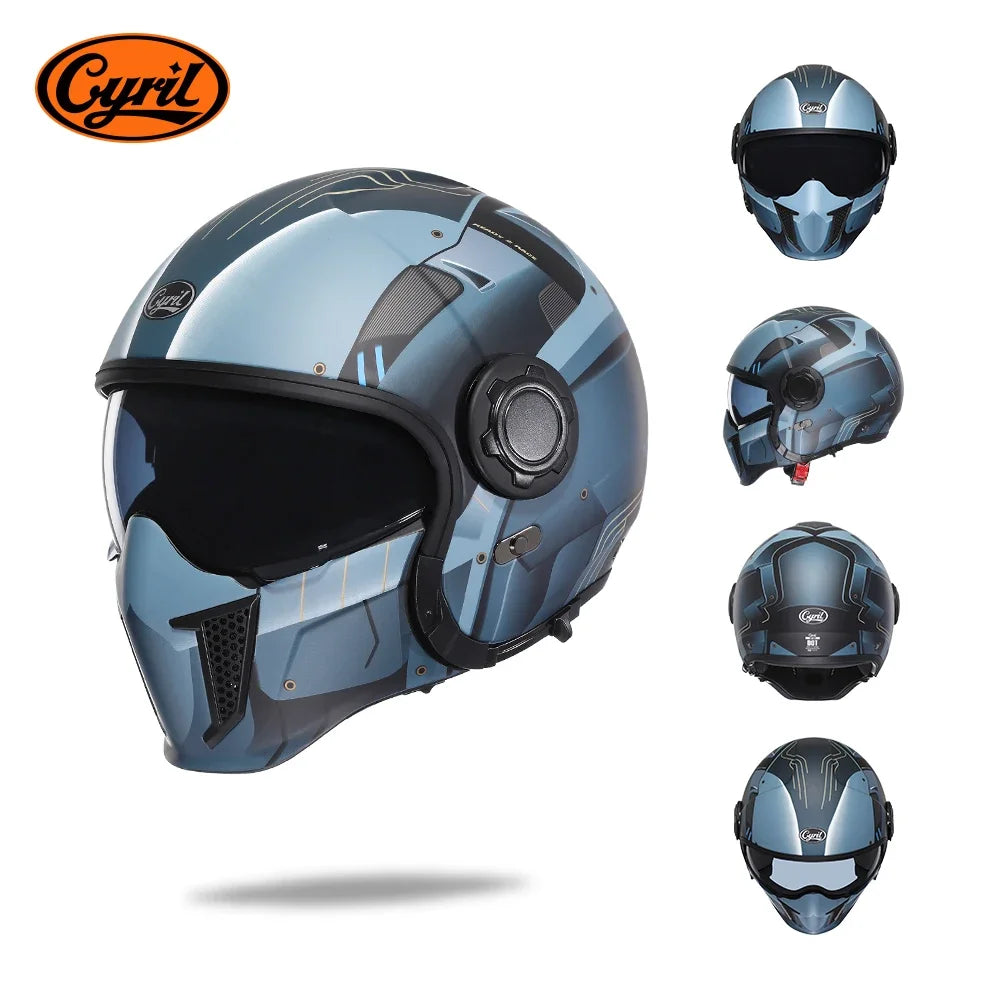 Cyril Modular Motorcycle Helmet DOT ECE Approved Full Face
