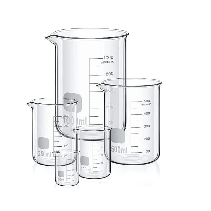 Borosilicate Glass Beakers for Precise Chemistry Measurements