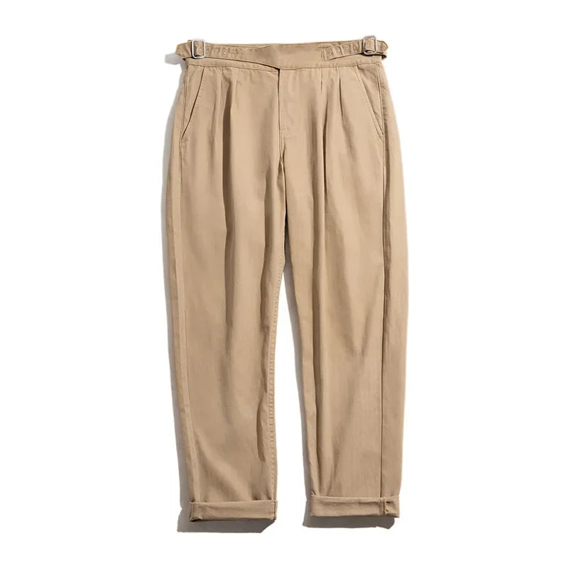 Vintage Khaki Gurkha Pants for Casual Work and Style